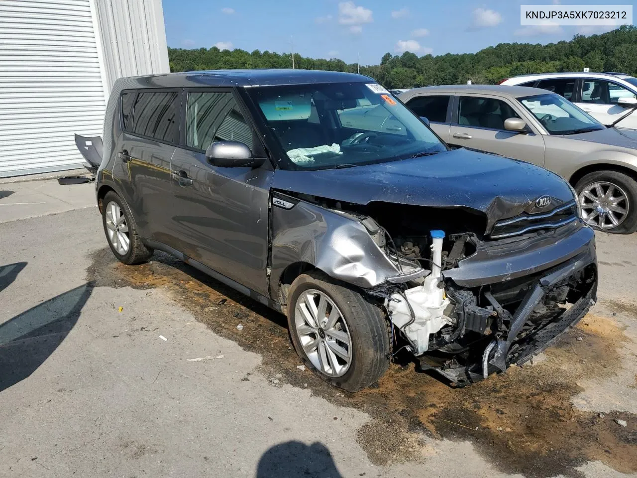 2019 Kia Soul + VIN: KNDJP3A5XK7023212 Lot: 72439704