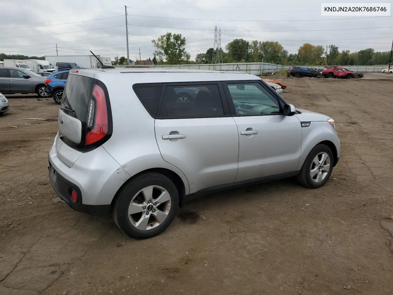 2019 Kia Soul VIN: KNDJN2A20K7686746 Lot: 72539734