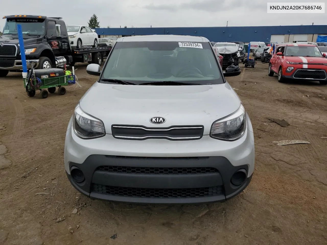 2019 Kia Soul VIN: KNDJN2A20K7686746 Lot: 72539734