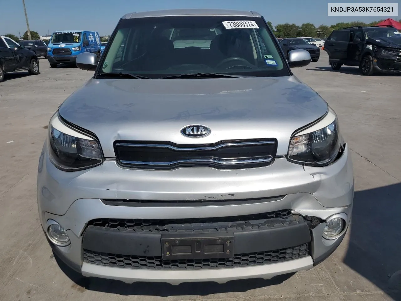 2019 Kia Soul + VIN: KNDJP3A53K7654321 Lot: 73600374