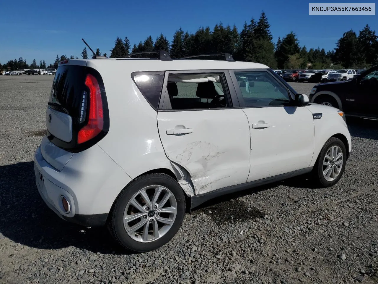 2019 Kia Soul + VIN: KNDJP3A55K7663456 Lot: 73682124