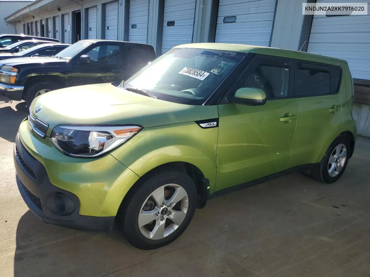 KNDJN2A2XK7916020 2019 Kia Soul