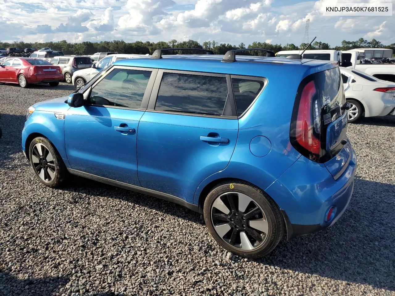 2019 Kia Soul + VIN: KNDJP3A50K7681525 Lot: 73856334