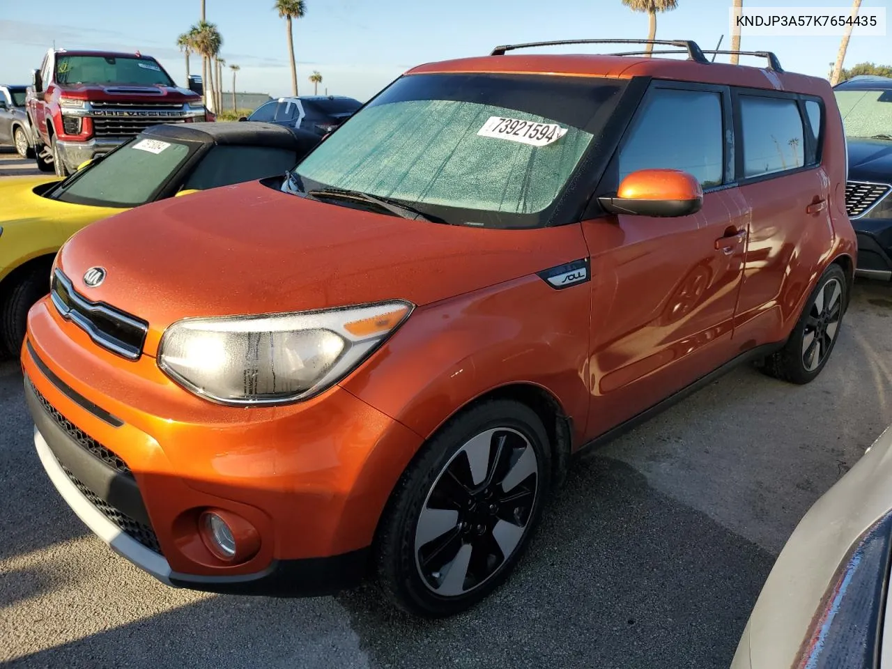 2019 Kia Soul + VIN: KNDJP3A57K7654435 Lot: 73921594