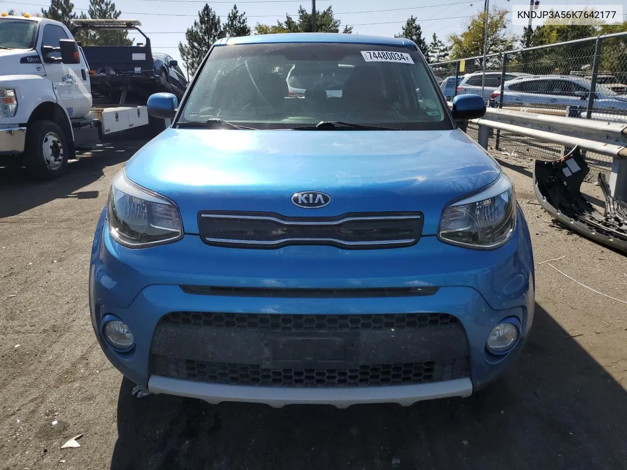 2019 Kia Soul + VIN: KNDJP3A56K7642177 Lot: 74480034