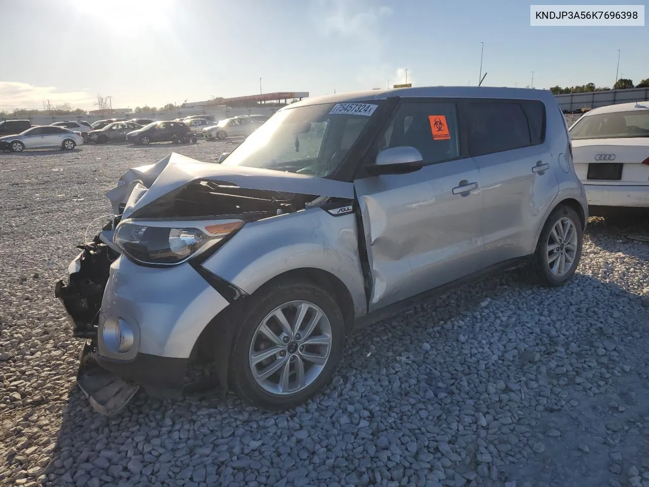 2019 Kia Soul + VIN: KNDJP3A56K7696398 Lot: 75457324