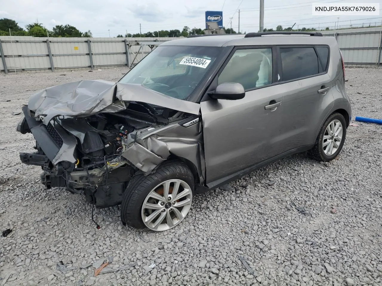 2019 Kia Soul + VIN: KNDJP3A55K7679026 Lot: 75732714