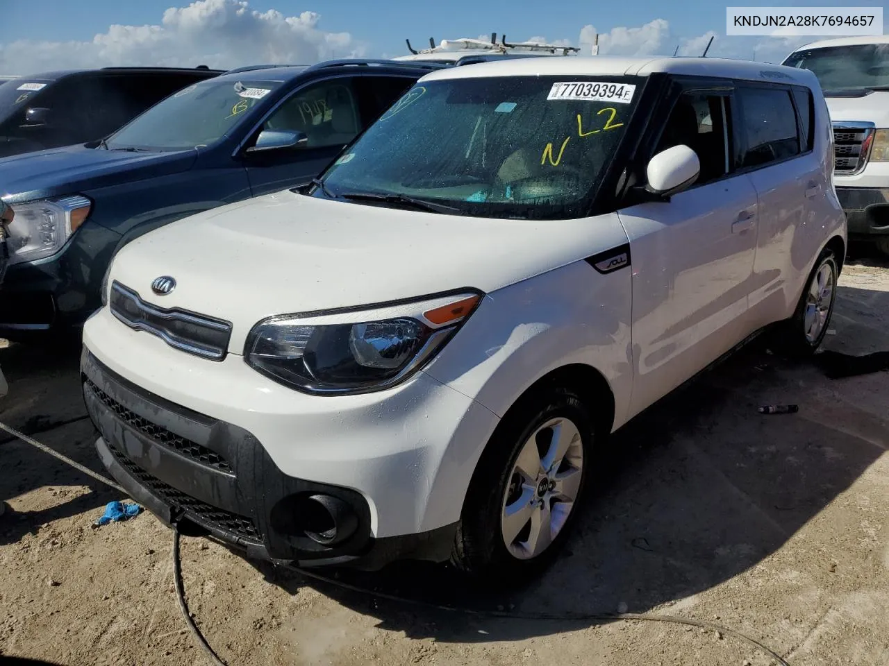 2019 Kia Soul VIN: KNDJN2A28K7694657 Lot: 77039394