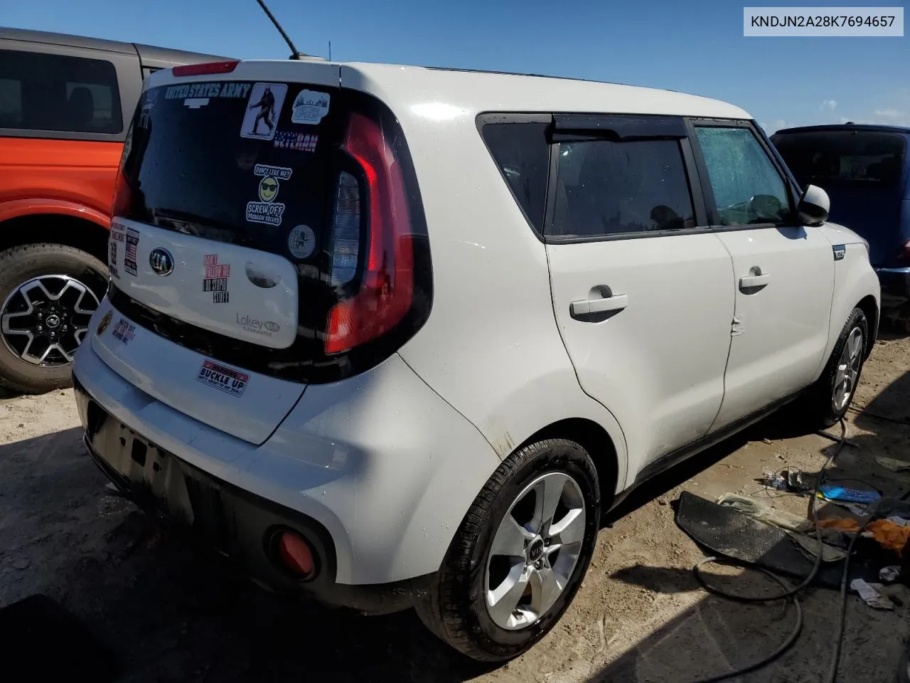 2019 Kia Soul VIN: KNDJN2A28K7694657 Lot: 77039394