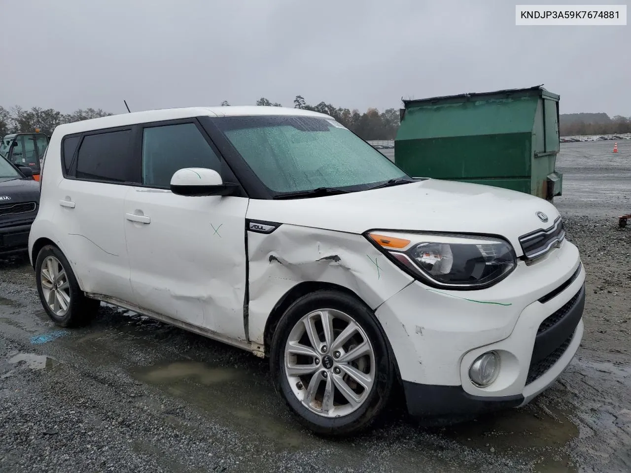 2019 Kia Soul + VIN: KNDJP3A59K7674881 Lot: 78380334