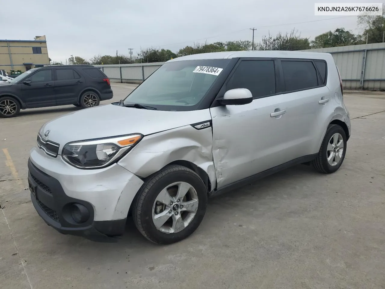 2019 Kia Soul VIN: KNDJN2A26K7676626 Lot: 79478364