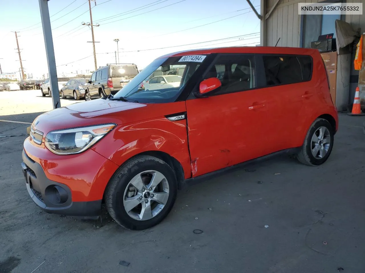 2019 Kia Soul VIN: KNDJN2A25K7655332 Lot: 80774394