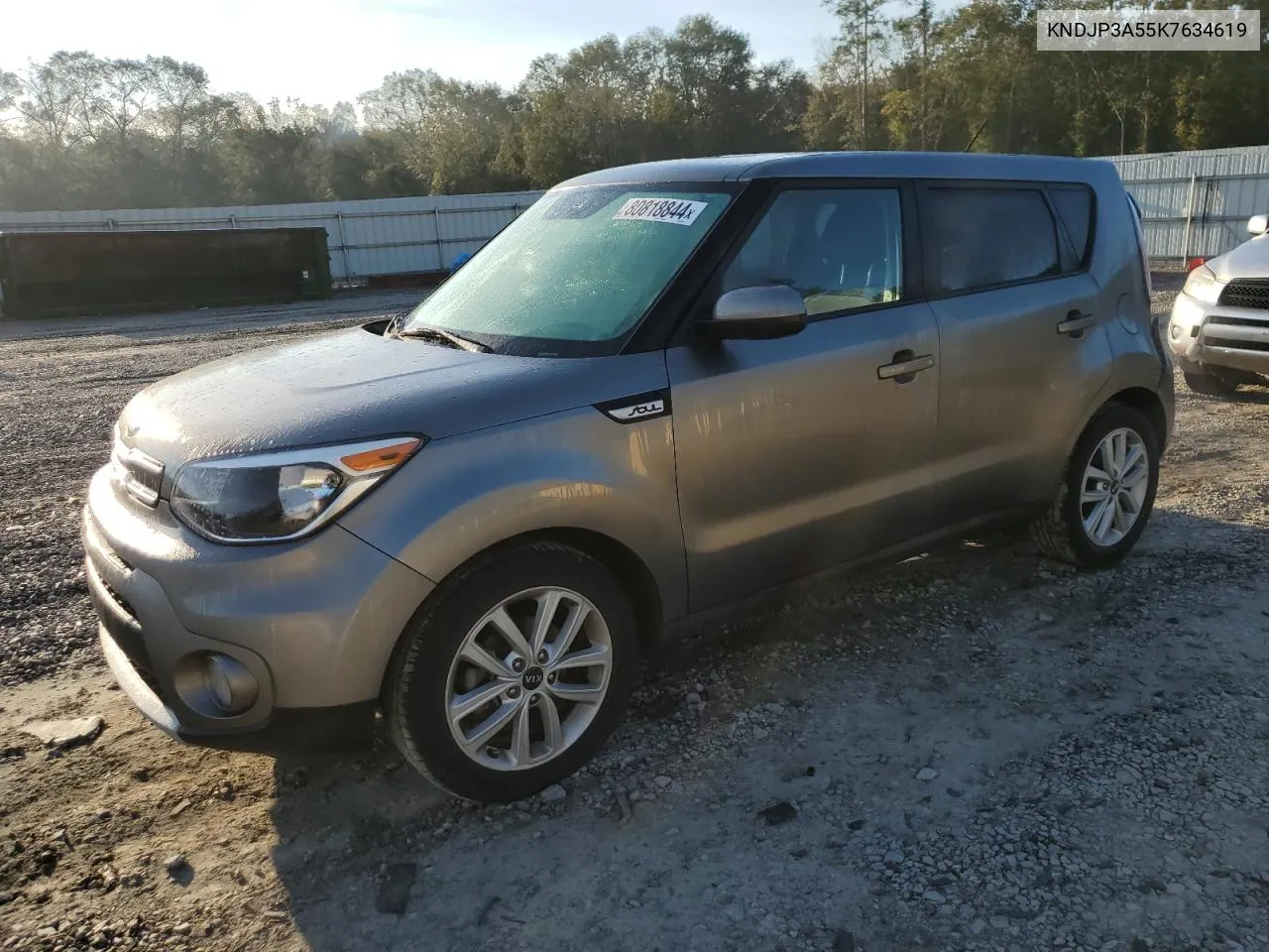 2019 Kia Soul + VIN: KNDJP3A55K7634619 Lot: 80818844