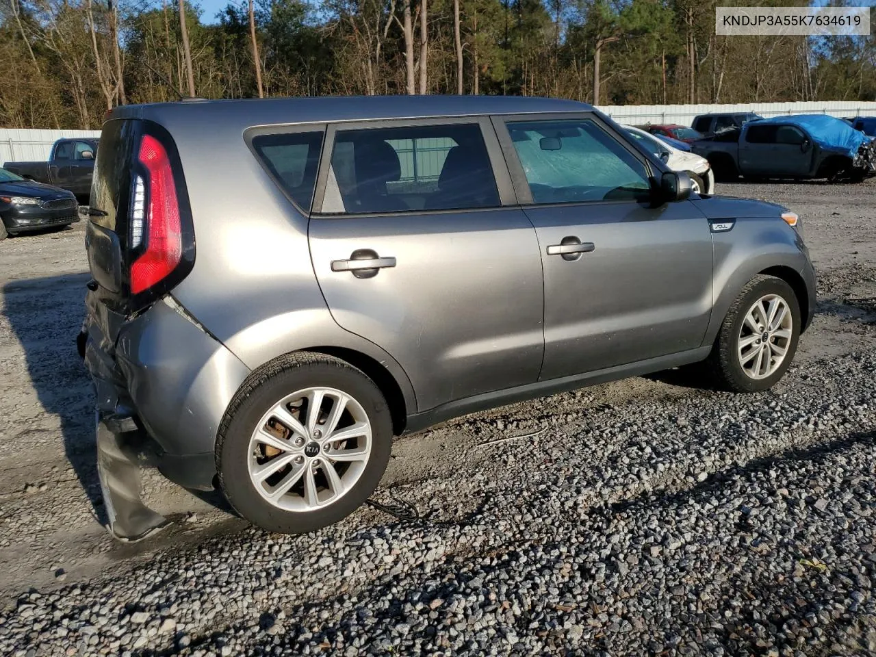 2019 Kia Soul + VIN: KNDJP3A55K7634619 Lot: 80818844