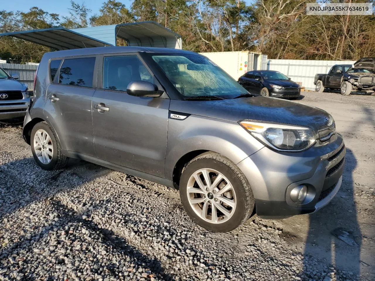 2019 Kia Soul + VIN: KNDJP3A55K7634619 Lot: 80818844