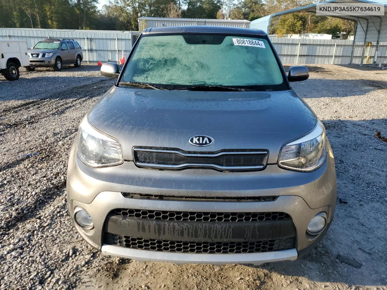 2019 Kia Soul + VIN: KNDJP3A55K7634619 Lot: 80818844