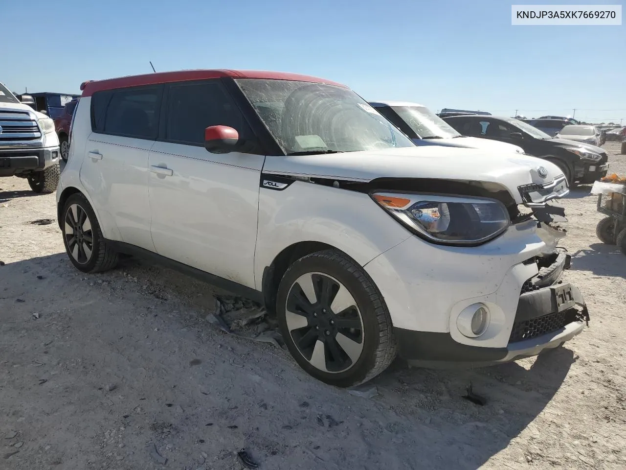 2019 Kia Soul + VIN: KNDJP3A5XK7669270 Lot: 81419114