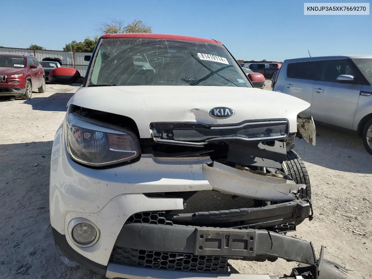 2019 Kia Soul + VIN: KNDJP3A5XK7669270 Lot: 81419114