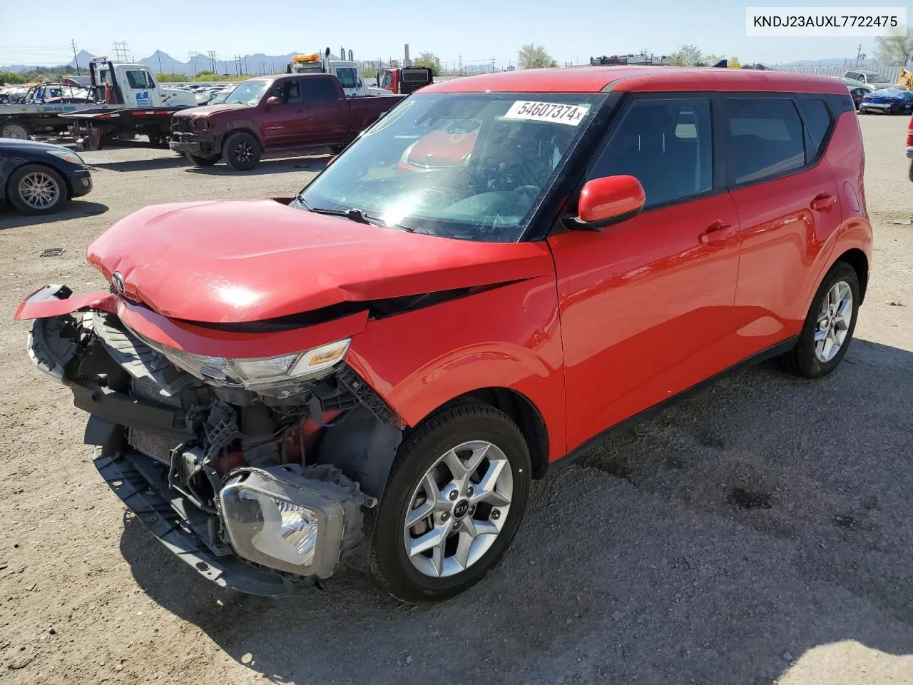 2020 Kia Soul Lx VIN: KNDJ23AUXL7722475 Lot: 54607374