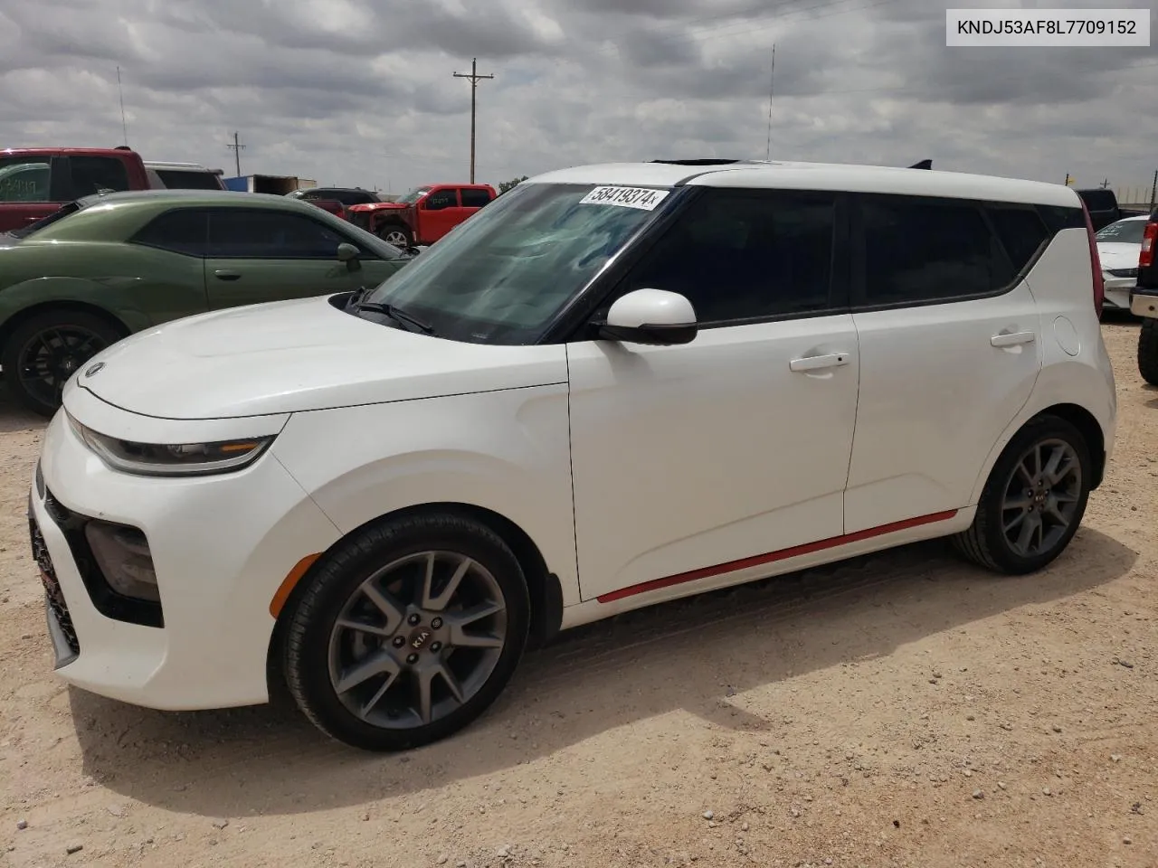 2020 Kia Soul Gt-Line Turbo VIN: KNDJ53AF8L7709152 Lot: 58419374