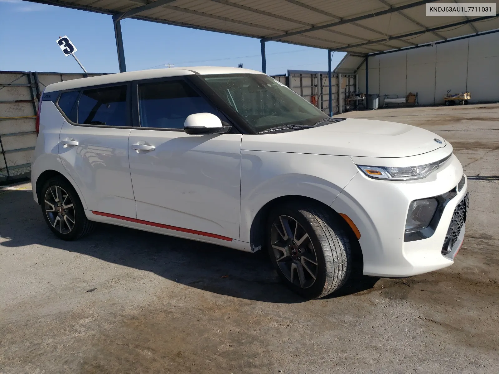 2020 Kia Soul Gt Line VIN: KNDJ63AU1L7711031 Lot: 65068964