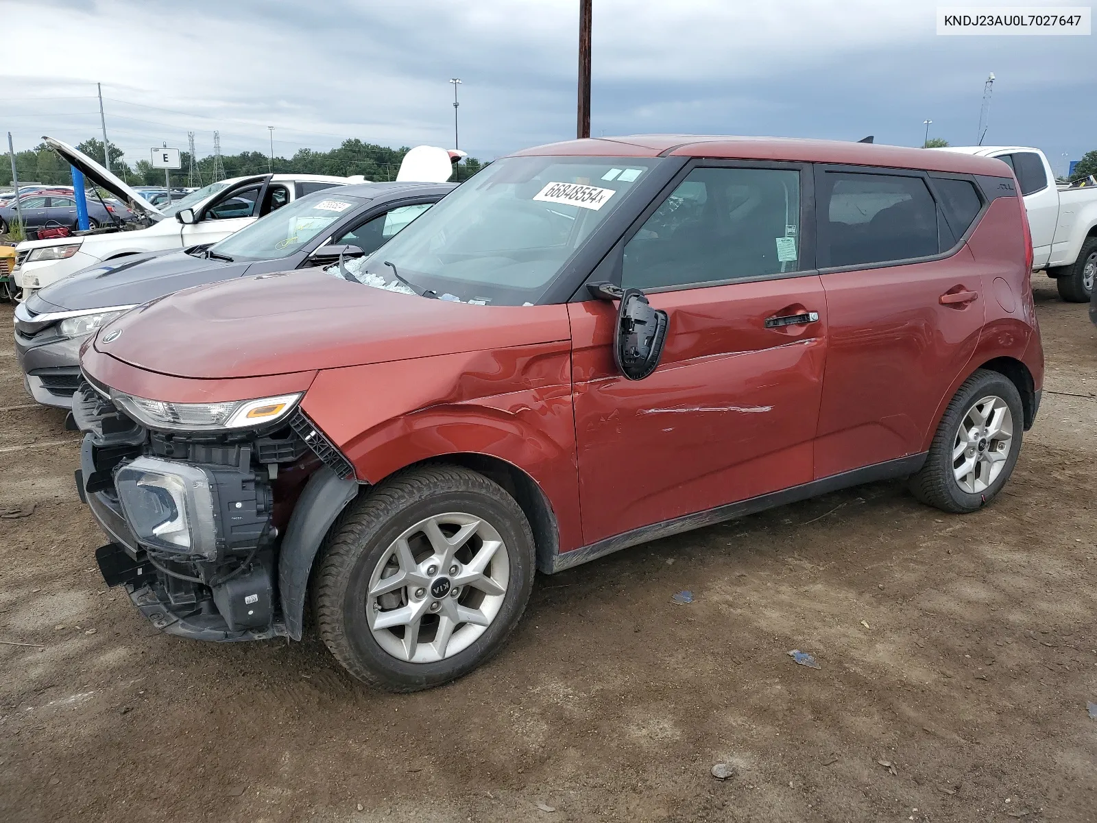 2020 Kia Soul Lx VIN: KNDJ23AU0L7027647 Lot: 66848554