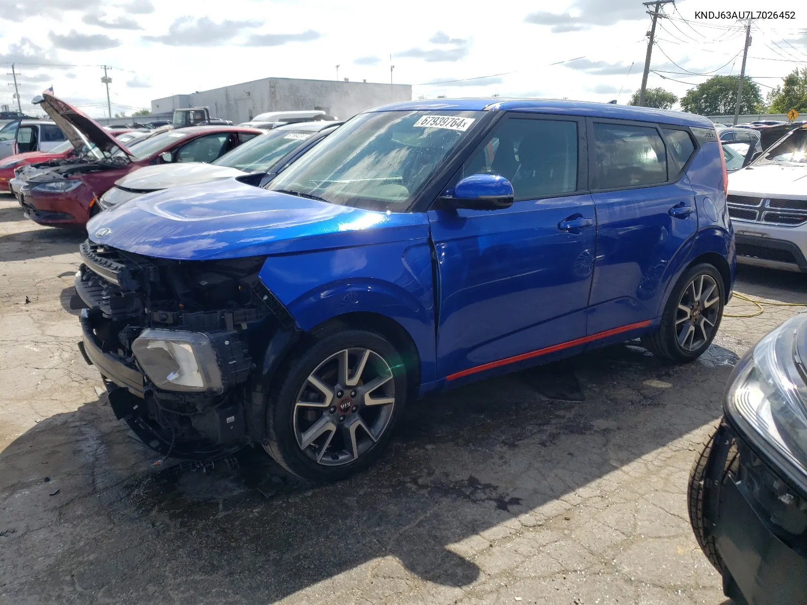 2020 Kia Soul Gt Line VIN: KNDJ63AU7L7026452 Lot: 67939764