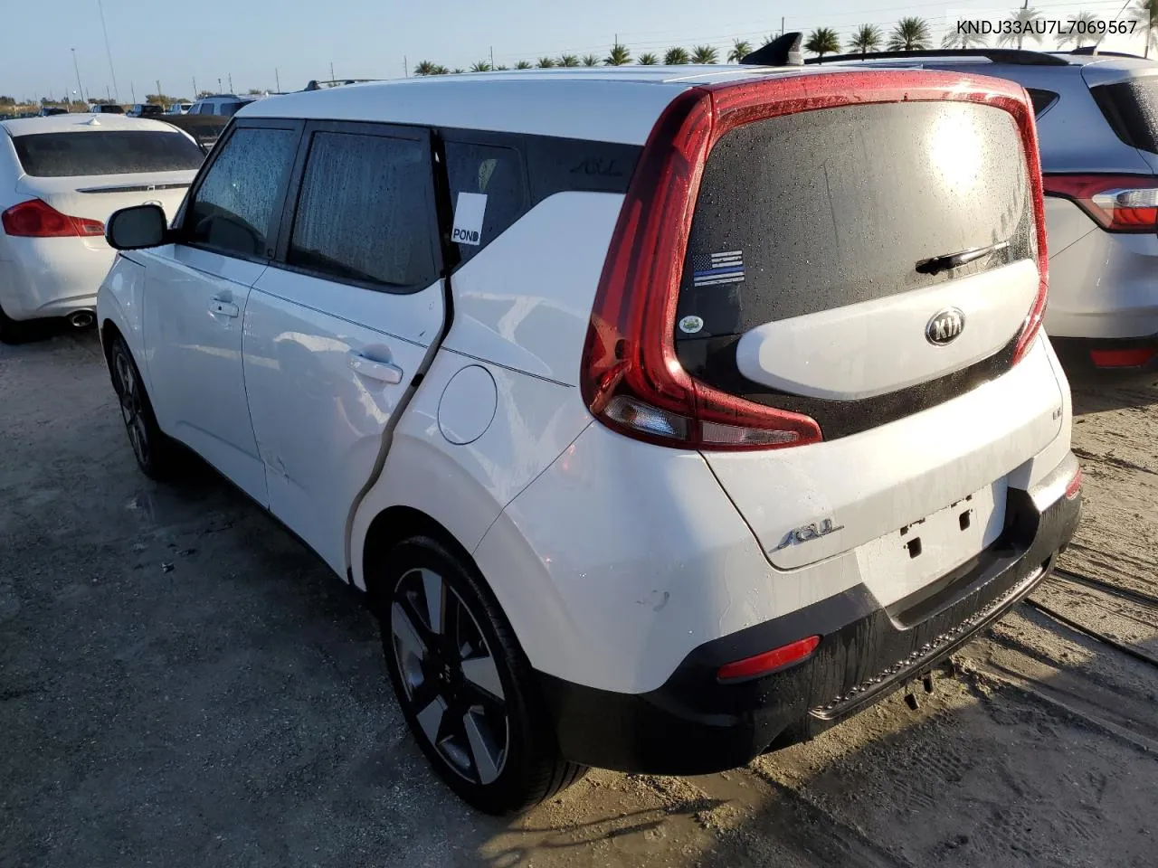 2020 Kia Soul Ex VIN: KNDJ33AU7L7069567 Lot: 75054994