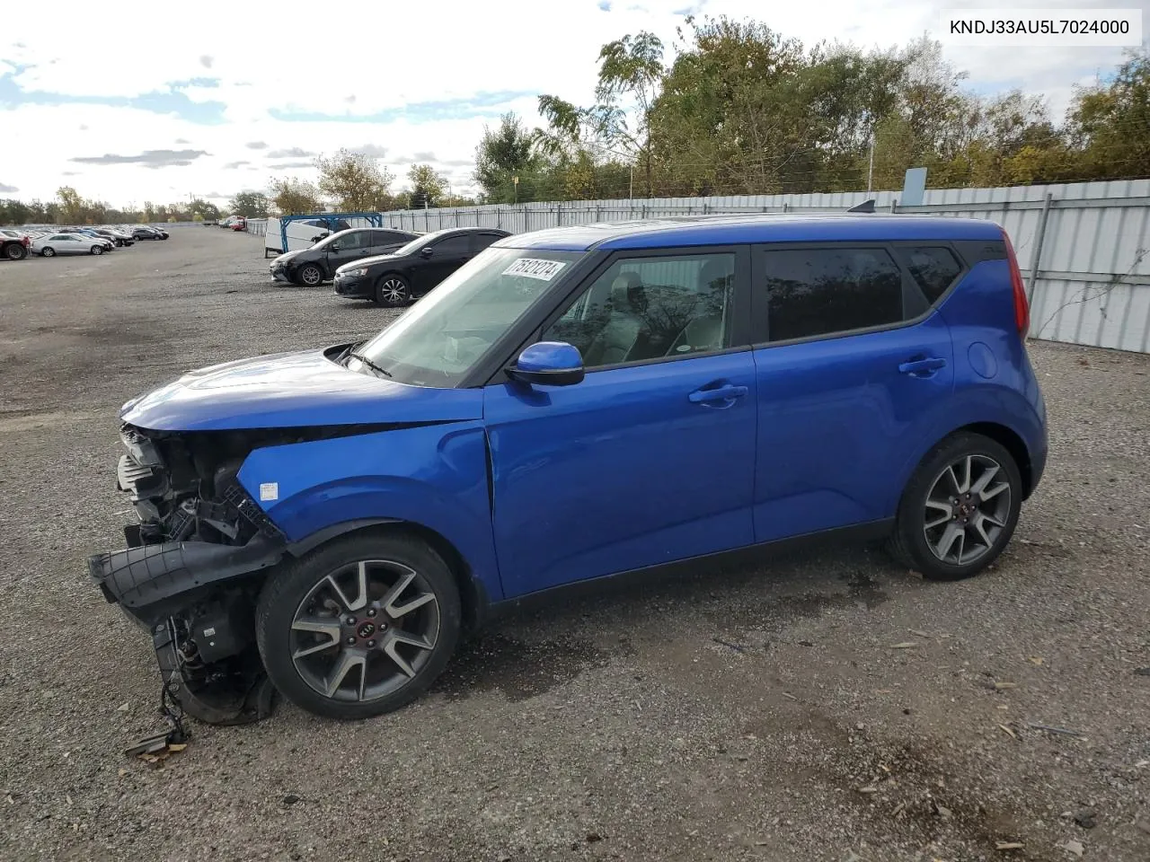 2020 Kia Soul Ex VIN: KNDJ33AU5L7024000 Lot: 75121274