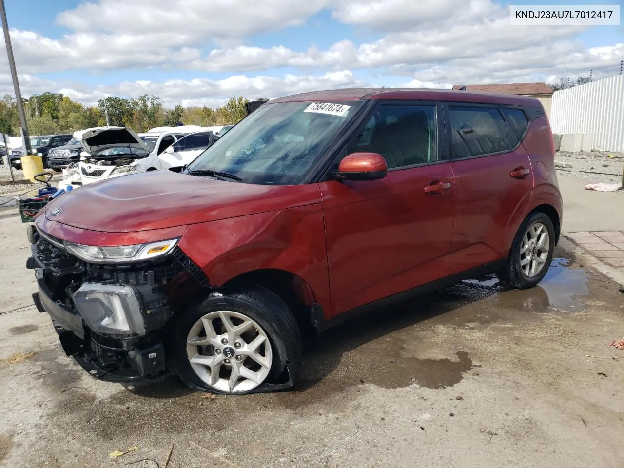 2020 Kia Soul Lx VIN: KNDJ23AU7L7012417 Lot: 75841674