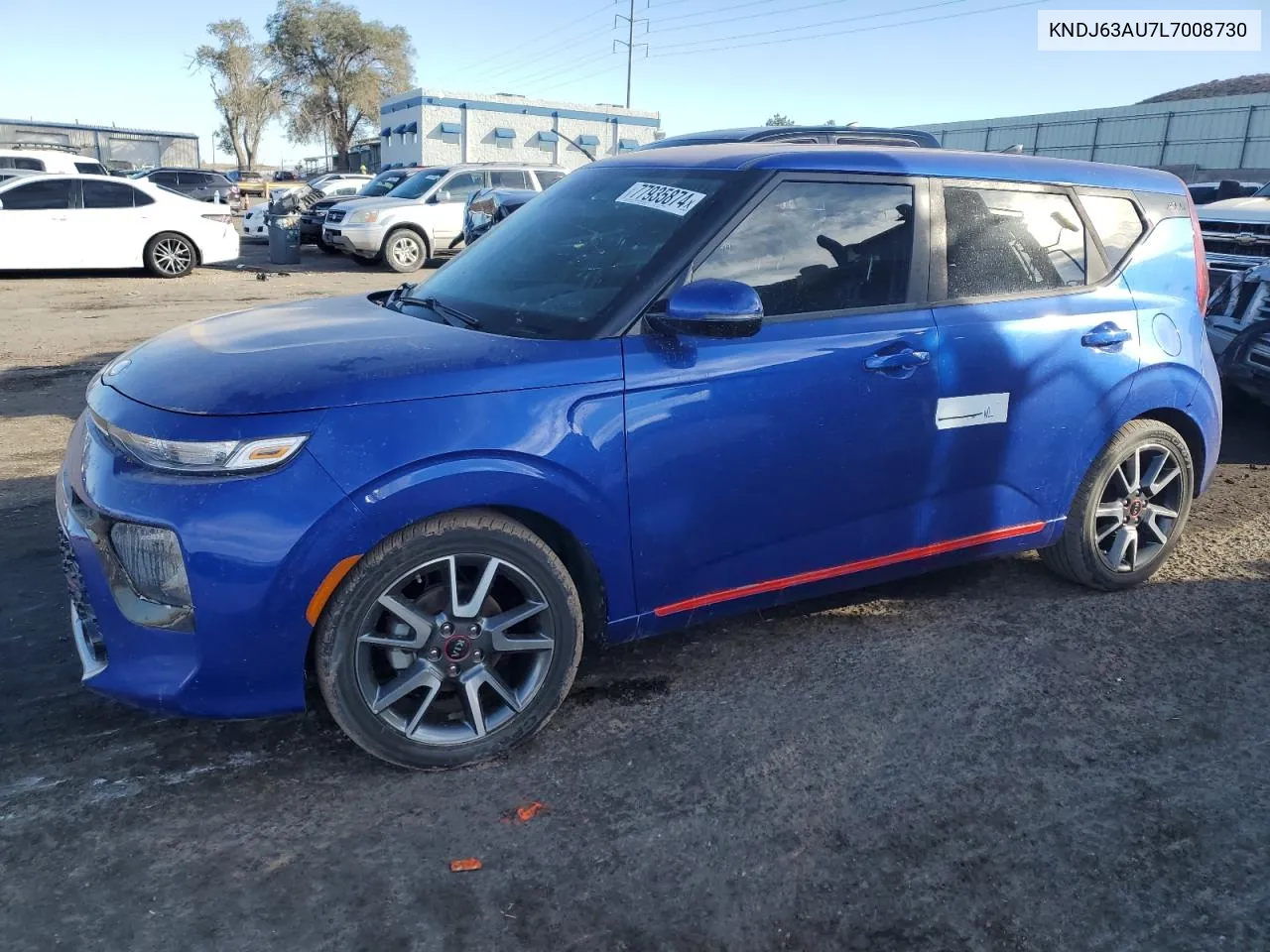 2020 Kia Soul Gt Line VIN: KNDJ63AU7L7008730 Lot: 77935874