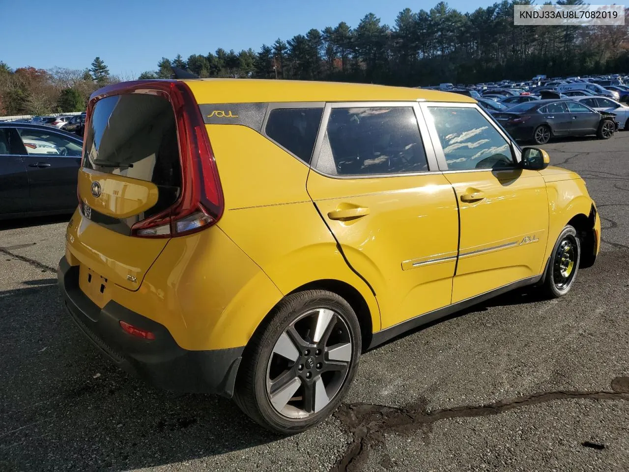 2020 Kia Soul Ex VIN: KNDJ33AU8L7082019 Lot: 80557354