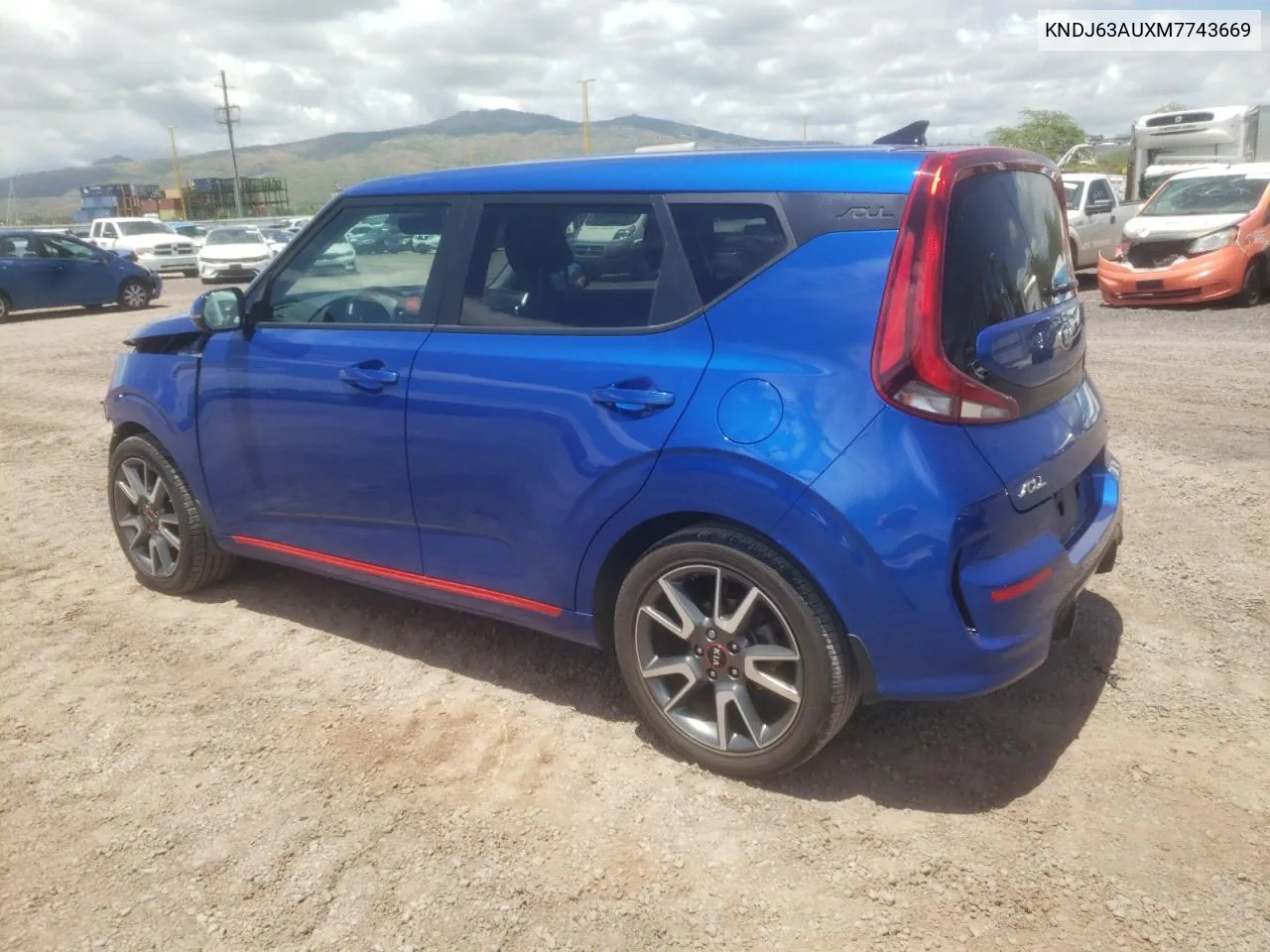 2021 Kia Soul Gt Line VIN: KNDJ63AUXM7743669 Lot: 53222014