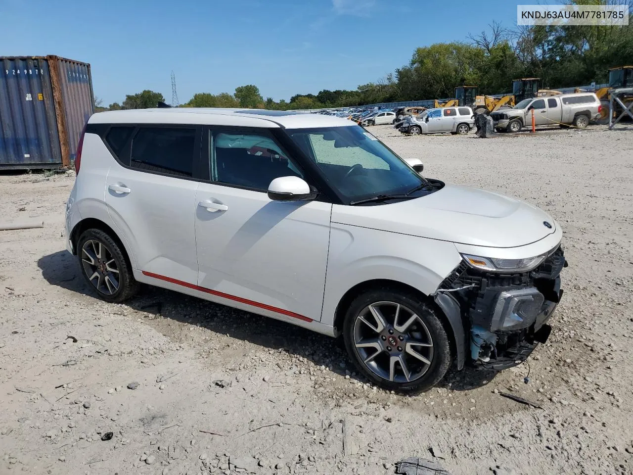 2021 Kia Soul Gt Line VIN: KNDJ63AU4M7781785 Lot: 69764114