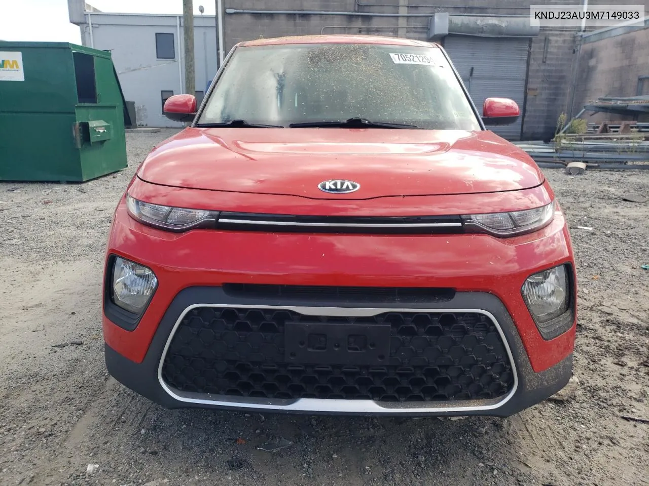 2021 Kia Soul Lx VIN: KNDJ23AU3M7149033 Lot: 70521294