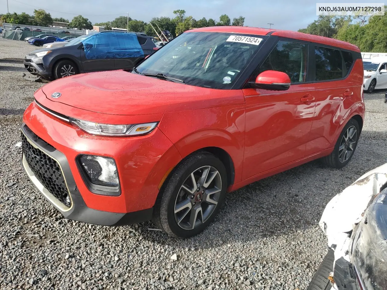 2021 Kia Soul Gt Line VIN: KNDJ63AU0M7127298 Lot: 70571524