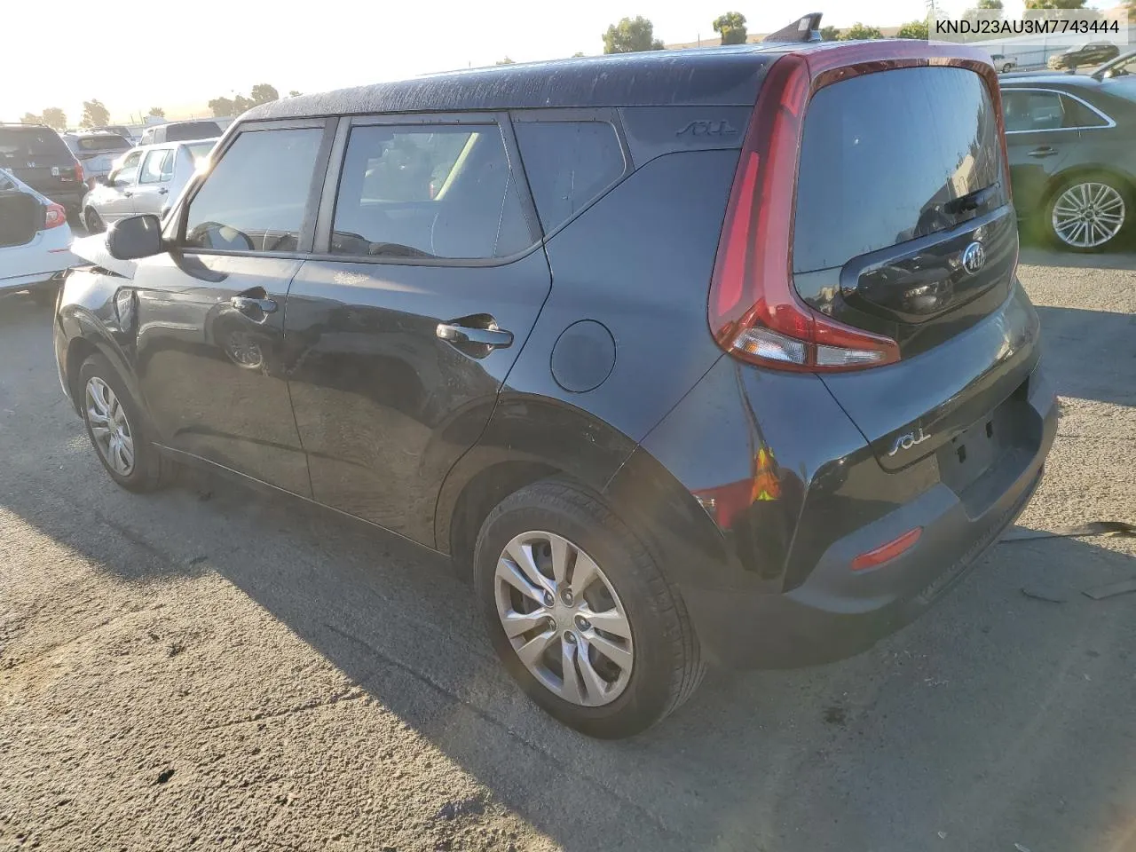 2021 Kia Soul Lx VIN: KNDJ23AU3M7743444 Lot: 71120944