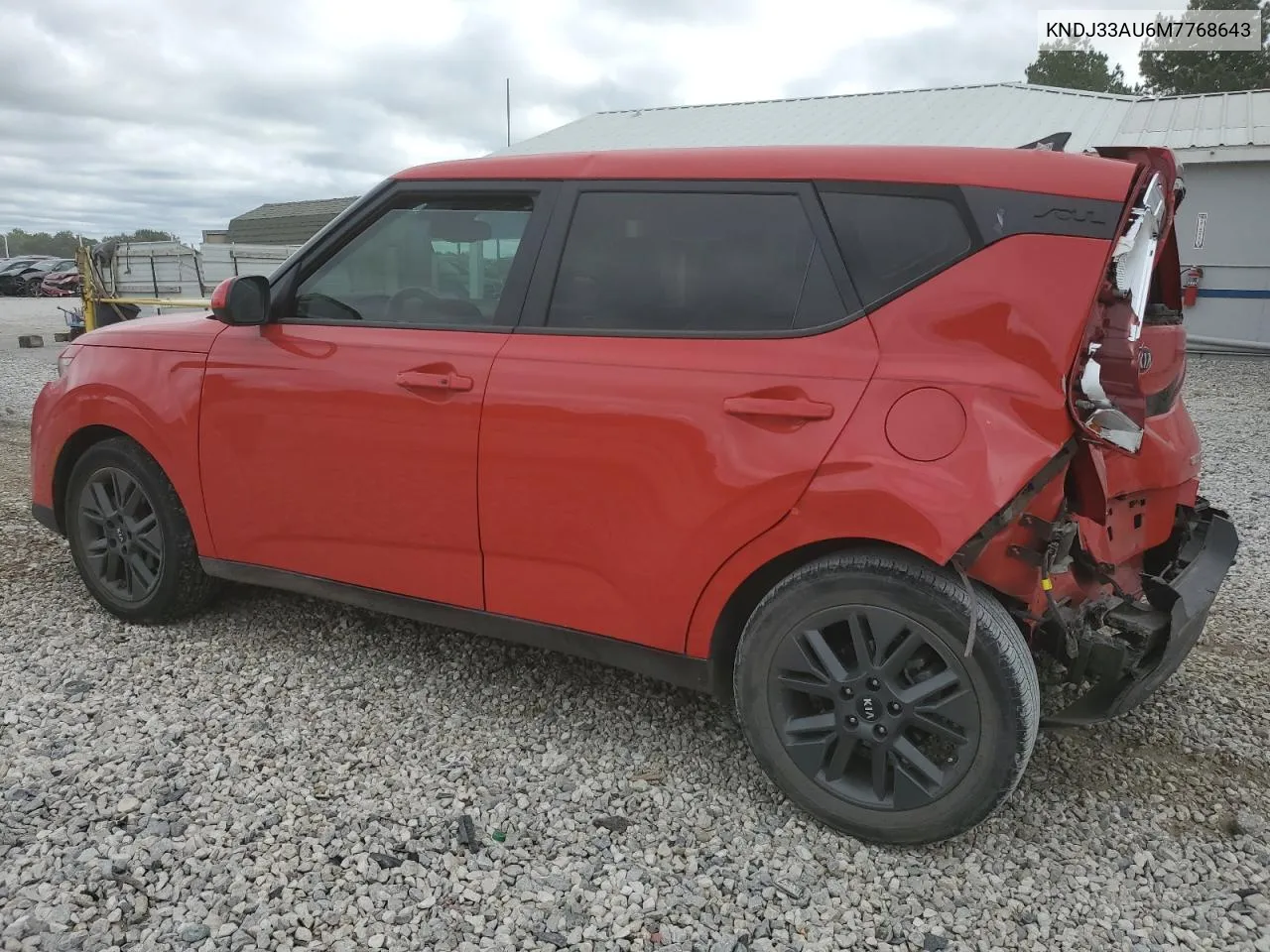 2021 Kia Soul Ex VIN: KNDJ33AU6M7768643 Lot: 71321844