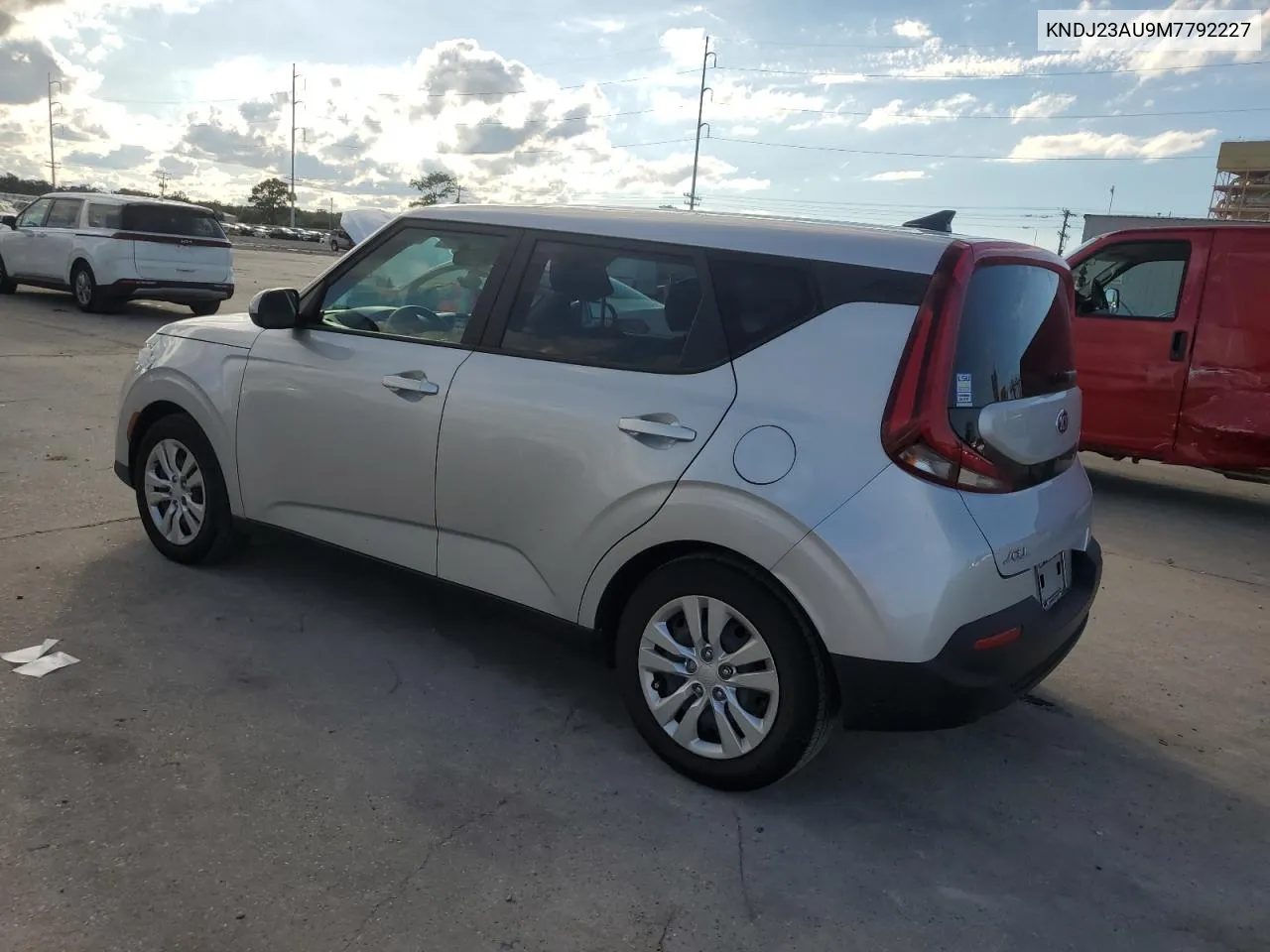 2021 Kia Soul Lx VIN: KNDJ23AU9M7792227 Lot: 71627624