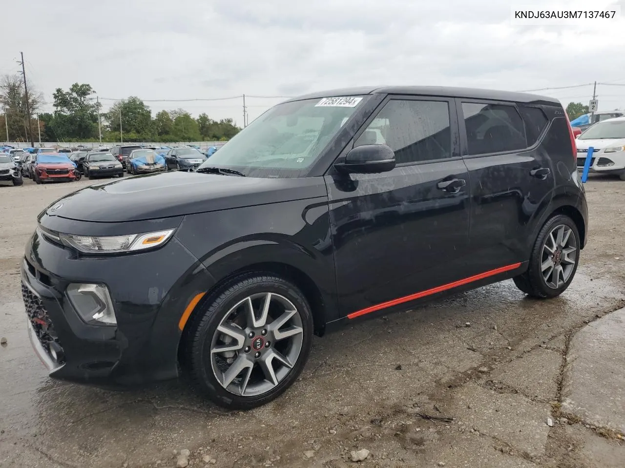 2021 Kia Soul Gt Line VIN: KNDJ63AU3M7137467 Lot: 72581294