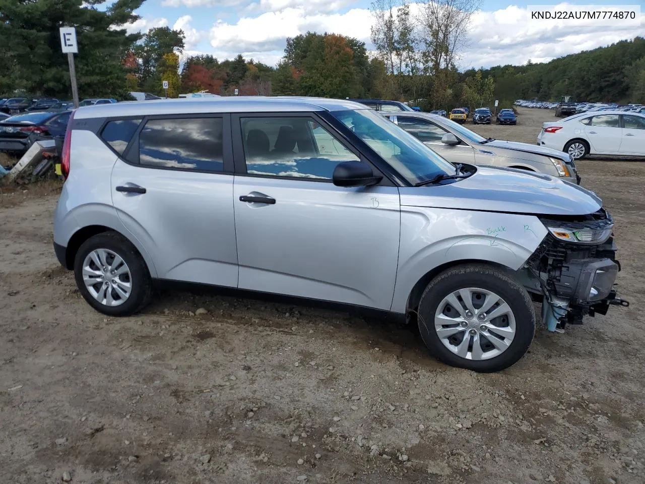 2021 Kia Soul Lx VIN: KNDJ22AU7M7774870 Lot: 74524254