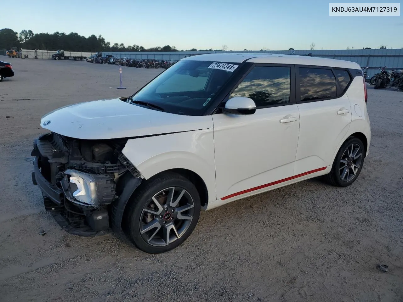 2021 Kia Soul Gt Line VIN: KNDJ63AU4M7127319 Lot: 75674344