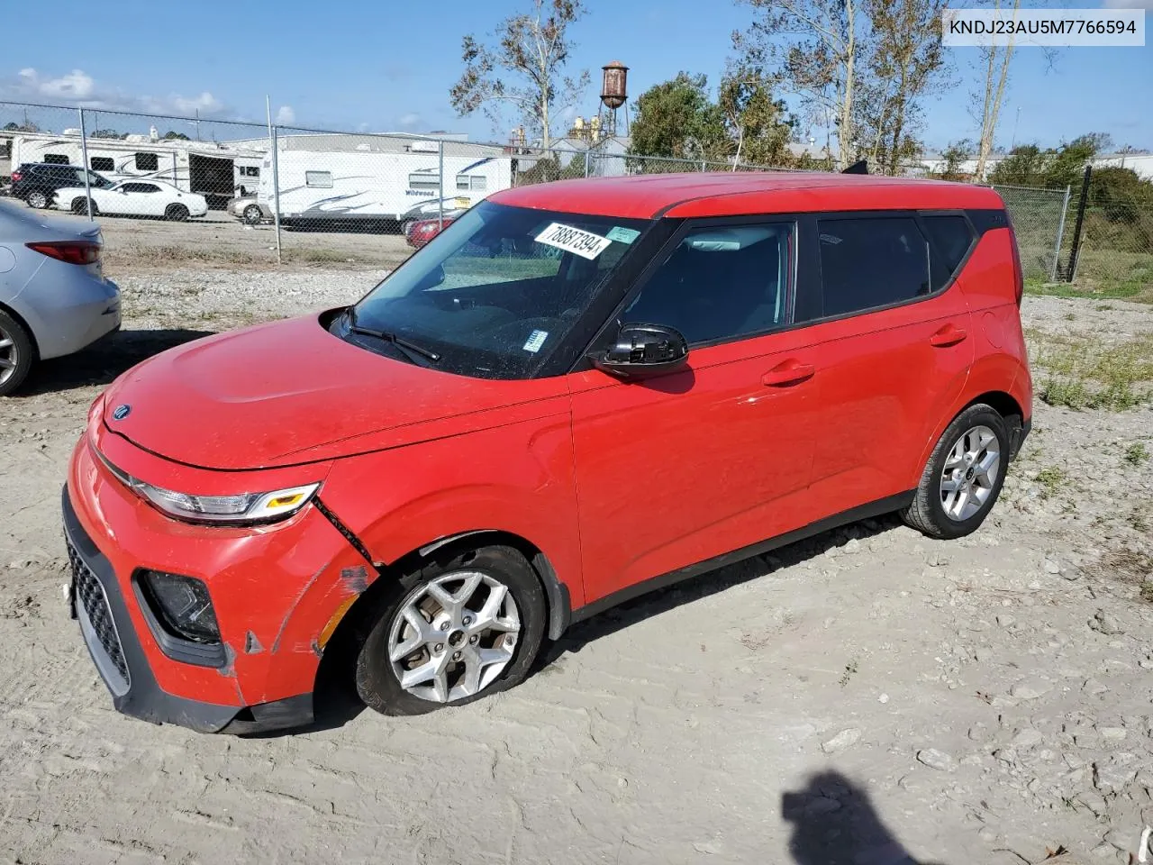 2021 Kia Soul Lx VIN: KNDJ23AU5M7766594 Lot: 78887394