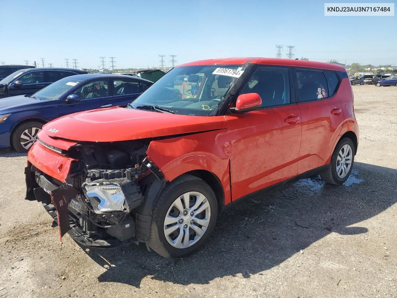 2022 Kia Soul Lx VIN: KNDJ23AU3N7167484 Lot: 69961794