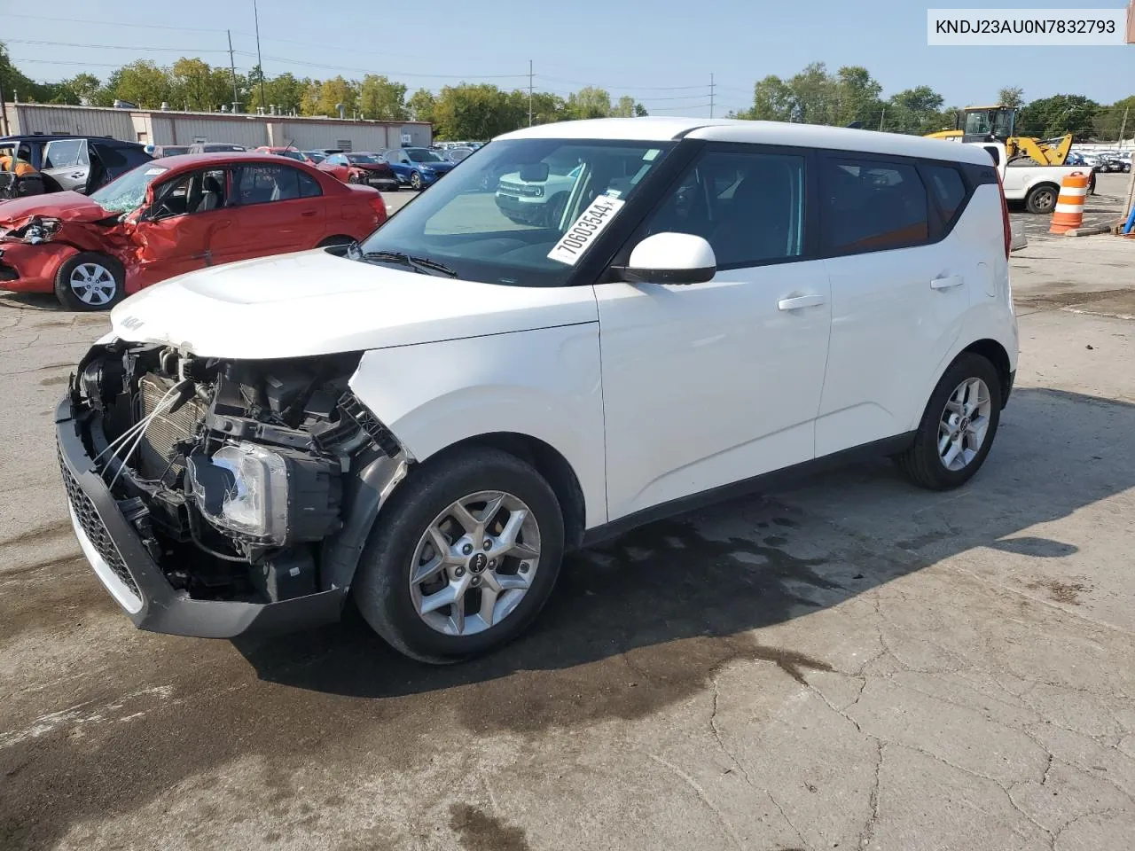 2022 Kia Soul Lx VIN: KNDJ23AU0N7832793 Lot: 70603544