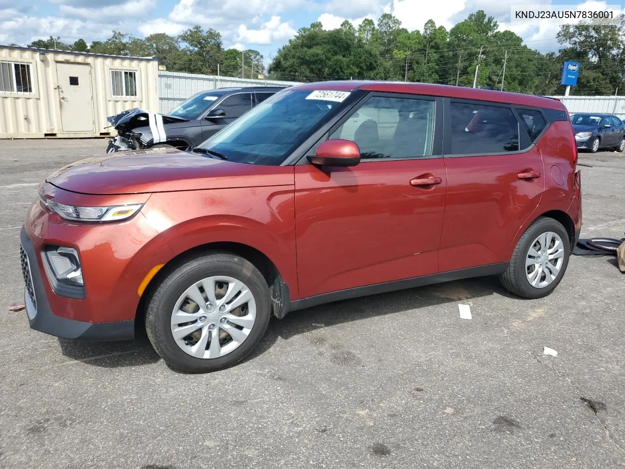 2022 Kia Soul Lx VIN: KNDJ23AU5N7836001 Lot: 72561744