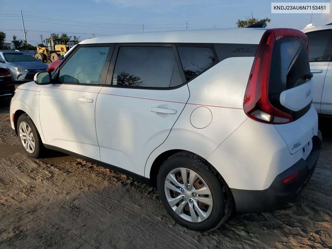 2022 Kia Soul Lx VIN: KNDJ23AU6N7153451 Lot: 73724784