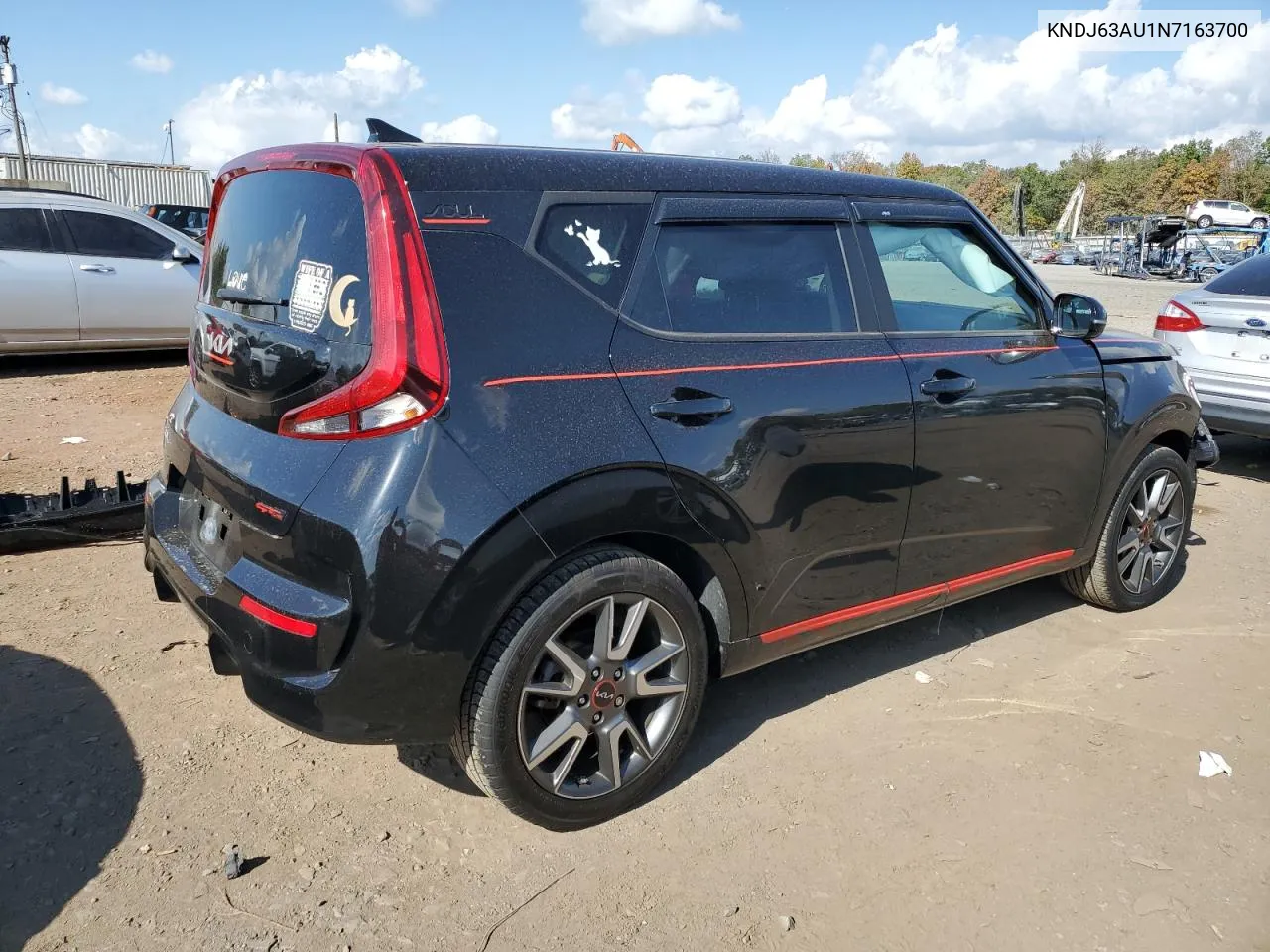 2022 Kia Soul Gt Line VIN: KNDJ63AU1N7163700 Lot: 74763664