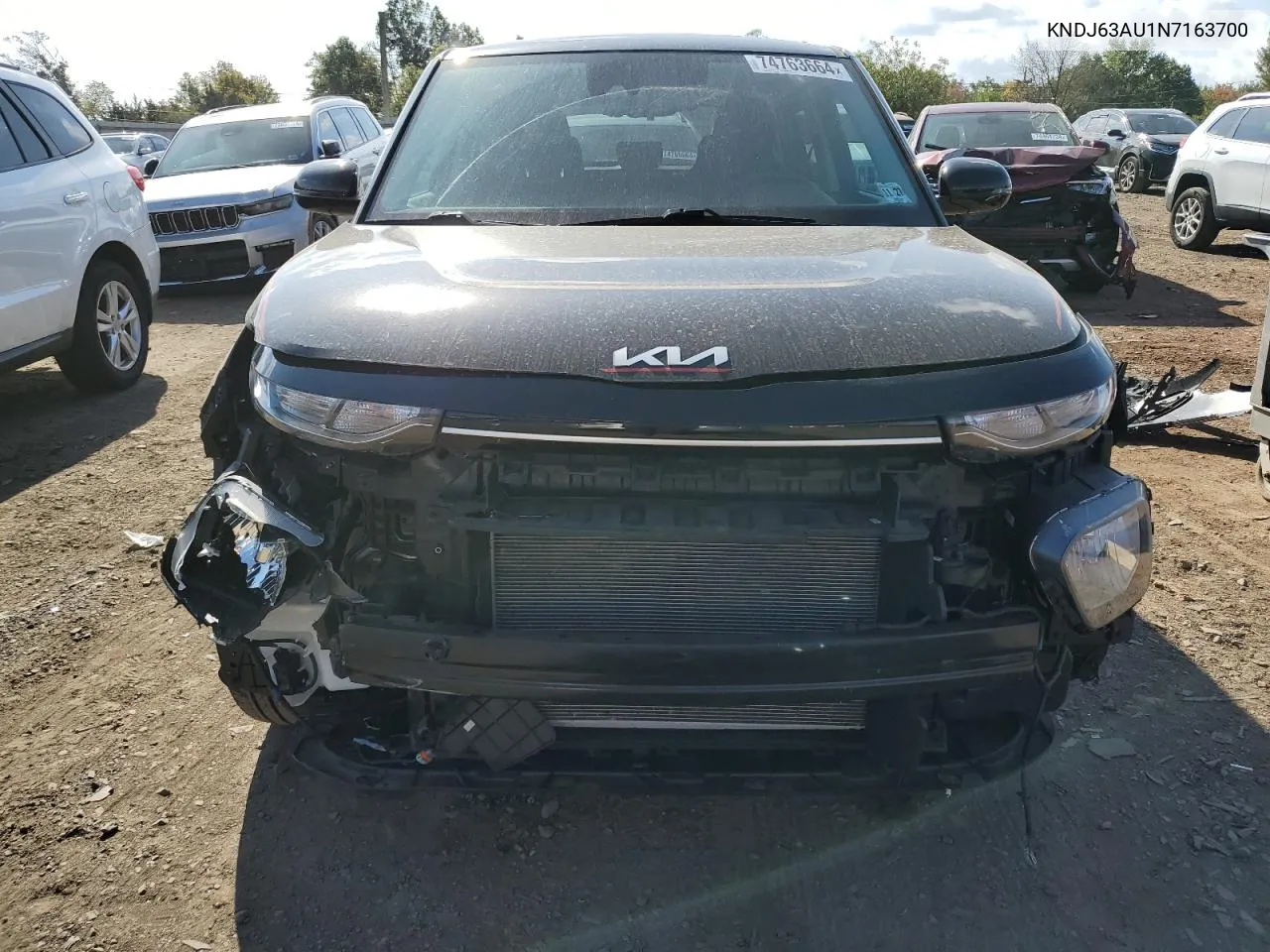 2022 Kia Soul Gt Line VIN: KNDJ63AU1N7163700 Lot: 74763664