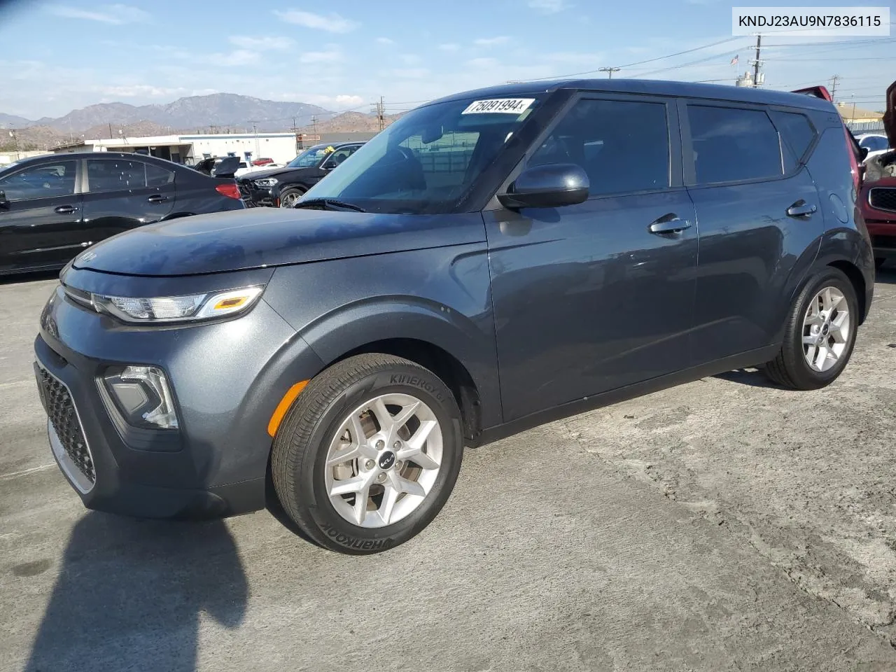 2022 Kia Soul Lx VIN: KNDJ23AU9N7836115 Lot: 75091994